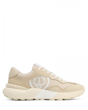 Beige Naked Wolfe Drought Men's Sneakers | IRELAND 0391568VN