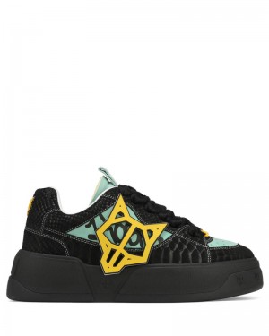 Black Naked Wolfe Kosa Snake Men's Sneakers | IRELAND 1057629US