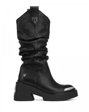 Black Naked Wolfe Stable Women's Platform Boots | DUBLIN 7284630FI