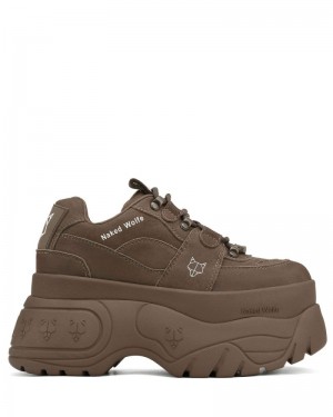 Chocolate Naked Wolfe Sinner Women's Sneakers | IRELAND 0942513NR