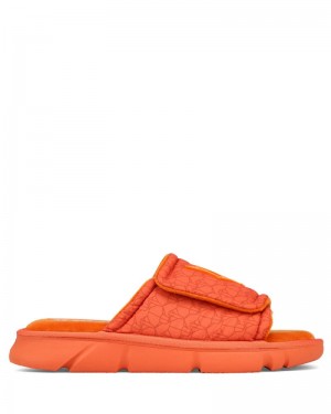 Orange Naked Wolfe Alaska Monogram Men's Slides | DUBLIN 3815064MA