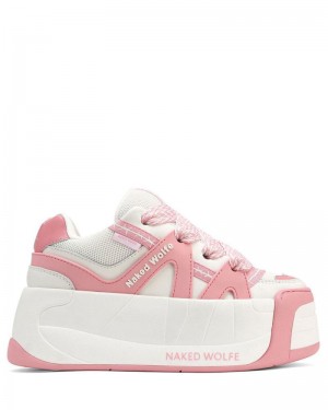 Pink Naked Wolfe Slider Baby Women's Sneakers | IRELAND 0158746ZK