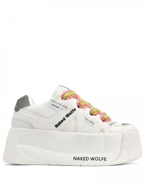 White Naked Wolfe Slider Women's Sneakers | DUBLIN 8619250HN