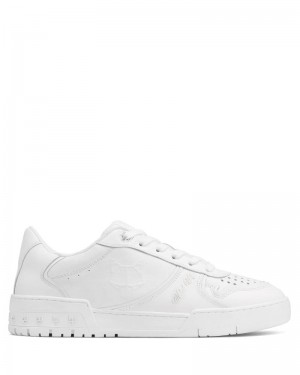 White Naked Wolfe Transmission Leather Men's Sneakers | DUBLIN 8253641EZ