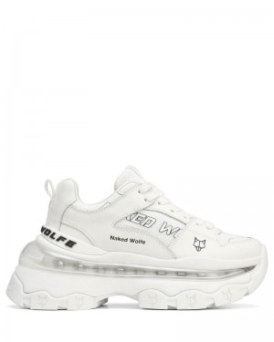 White Naked Wolfe Wind Women's Sneakers | DUBLIN 1869730AB