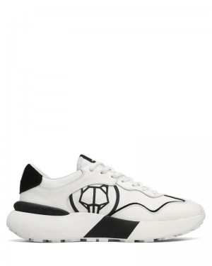 White / Black Naked Wolfe Drought Men's Sneakers | DUBLIN 1572869NL