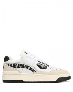 White / Black Naked Wolfe NW-00 Men's Sneakers | DUBLIN 1249378VZ