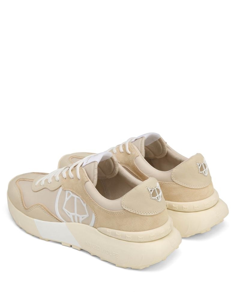 Beige Naked Wolfe Drought Men's Sneakers | IRELAND 0391568VN