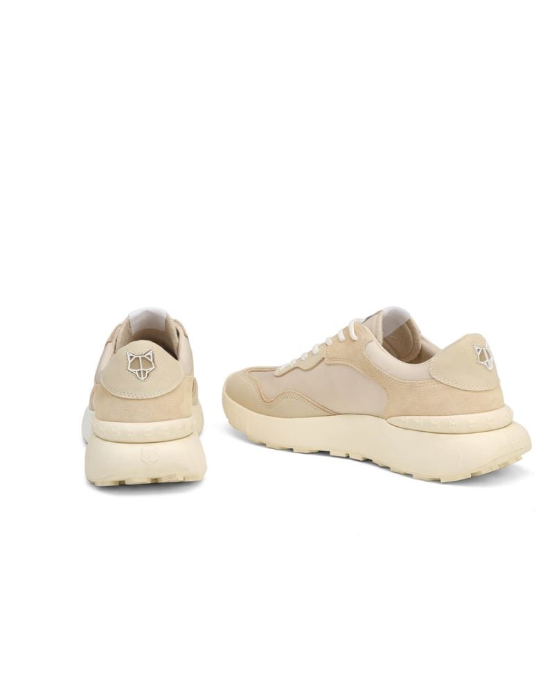 Beige Naked Wolfe Drought Men's Sneakers | IRELAND 0391568VN