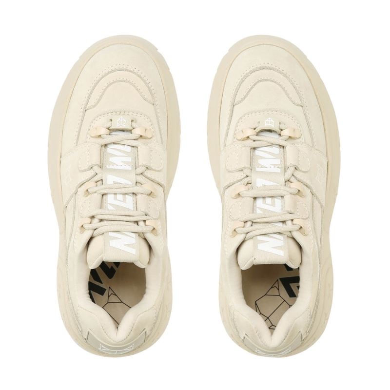 Beige Naked Wolfe Sinner Oat Women's Sneakers | DUBLIN 9702513DR