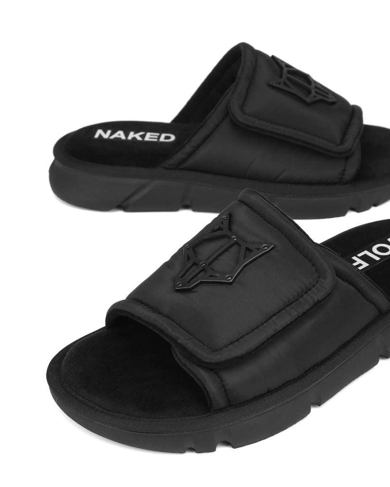 Black Naked Wolfe Alaska Men's Slides | DUBLIN 5621908QC