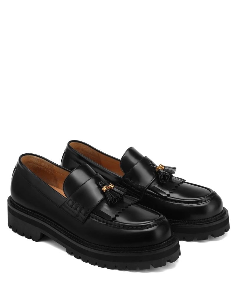 Black Naked Wolfe Banter Box Leather Men's Loafers | DUBLIN 6409732KI