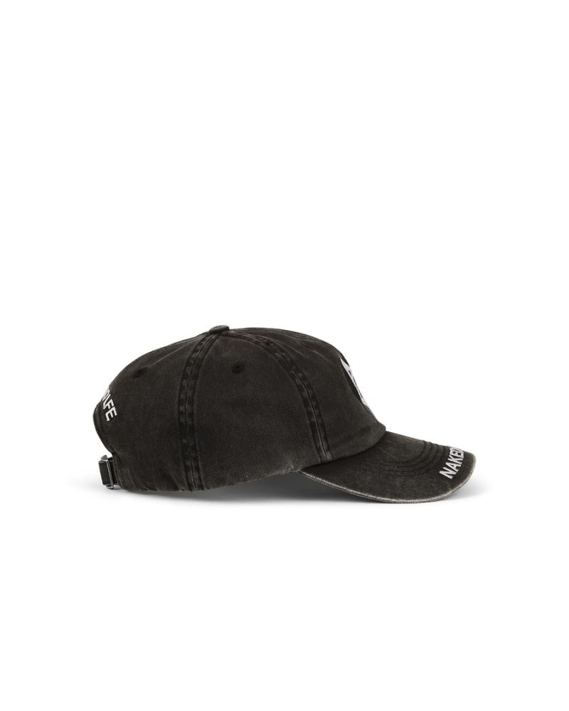 Black Naked Wolfe Baseball Washed Men's Caps | DUBLIN 0234895YW