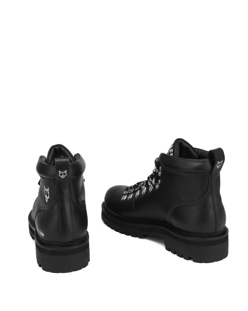 Black Naked Wolfe Bear Leather Men's Boots | DUBLIN 0963187NV