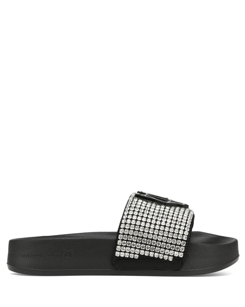 Black Naked Wolfe Coast Diamonds Women\'s Slides | IRELAND 6532409MG