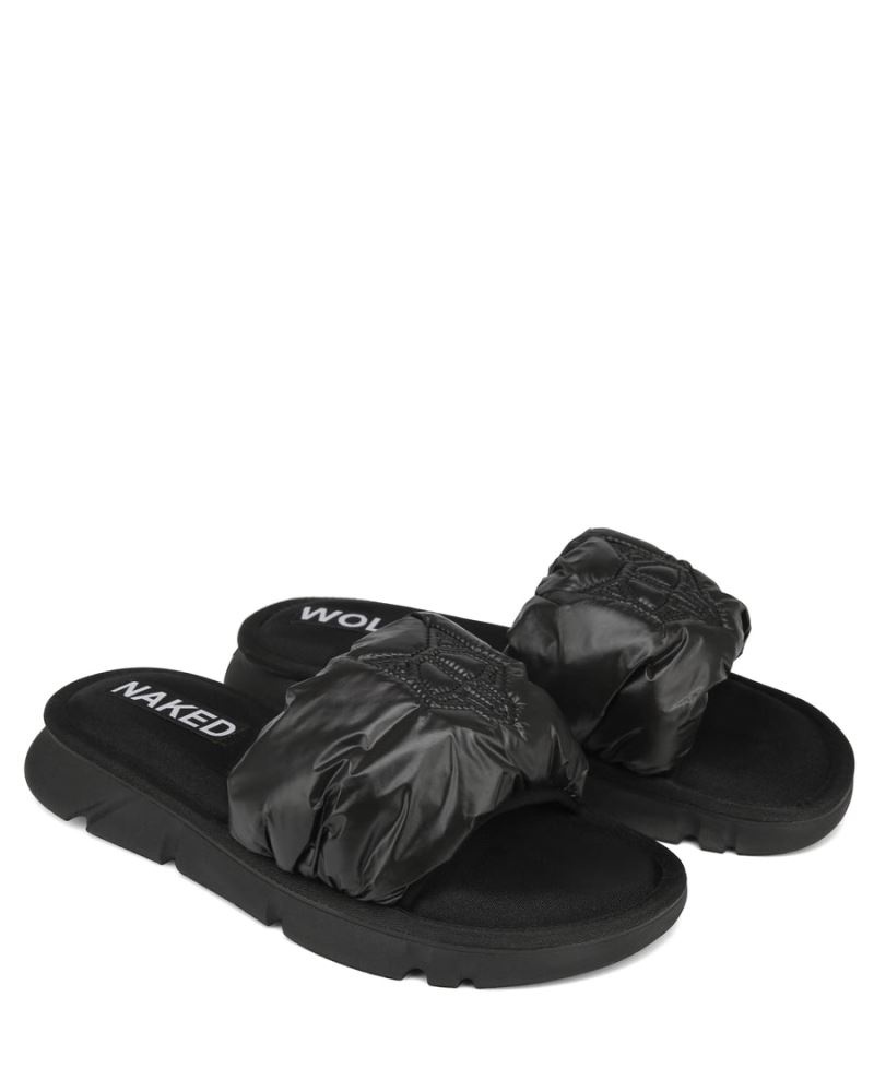 Black Naked Wolfe Coasting Men's Slides | DUBLIN 7523048MF