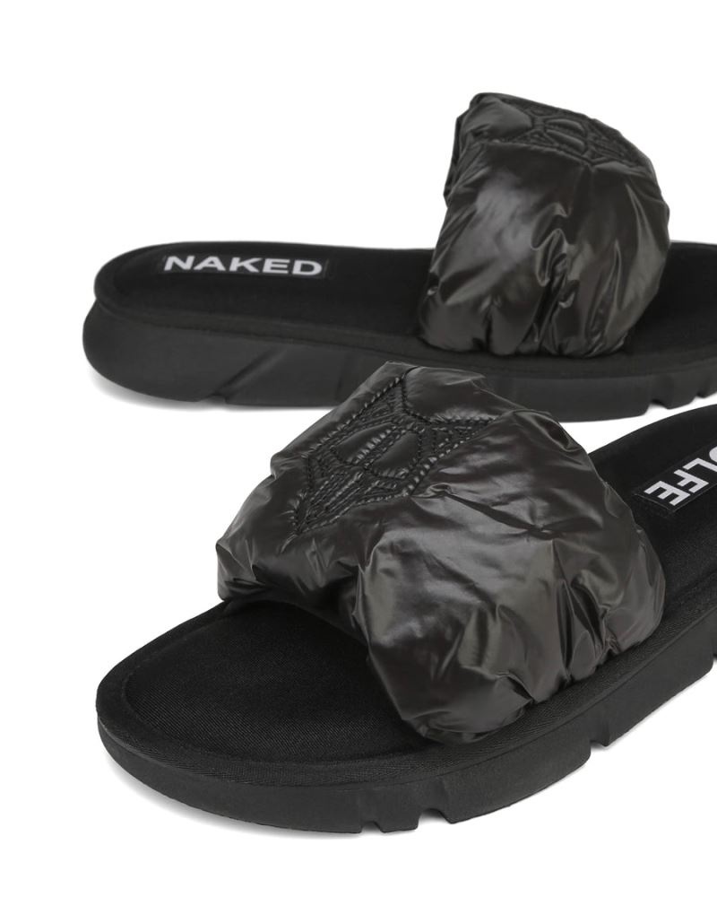 Black Naked Wolfe Coasting Men's Slides | DUBLIN 7523048MF