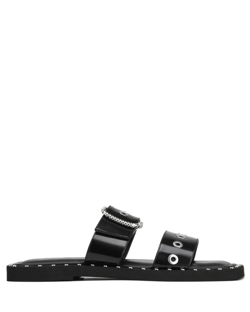 Black Naked Wolfe Daisy Box Women\'s Slides | DUBLIN 9042571KA