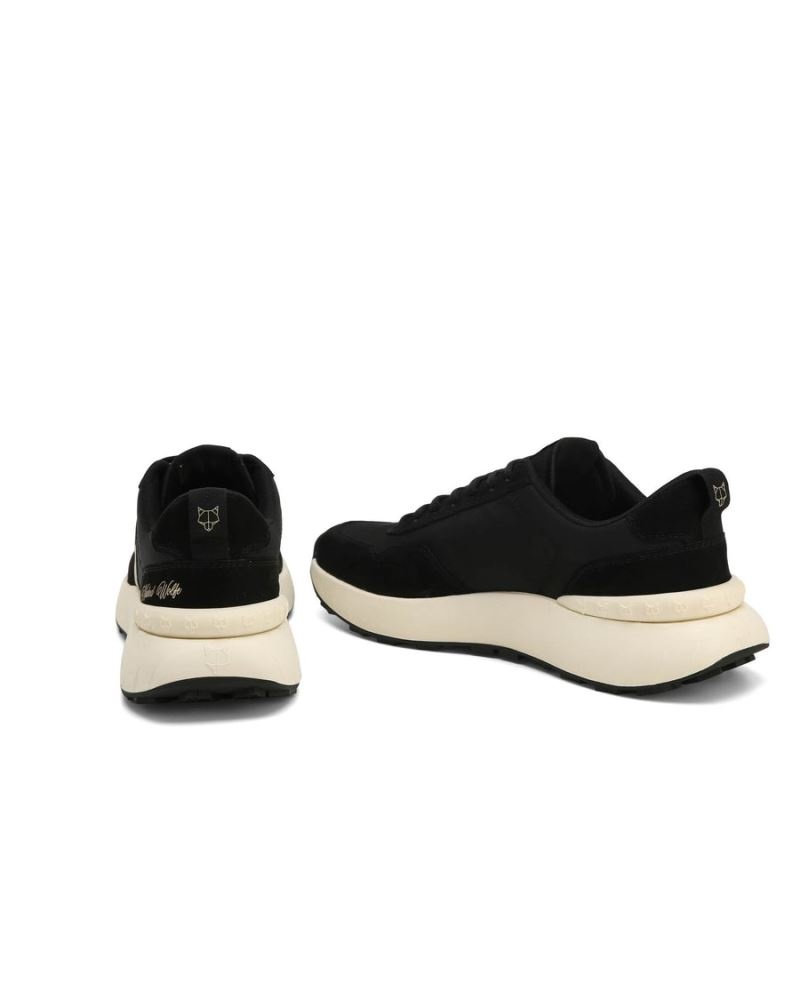 Black Naked Wolfe Doubt Nylon Men's Sneakers | DUBLIN 0325894XM