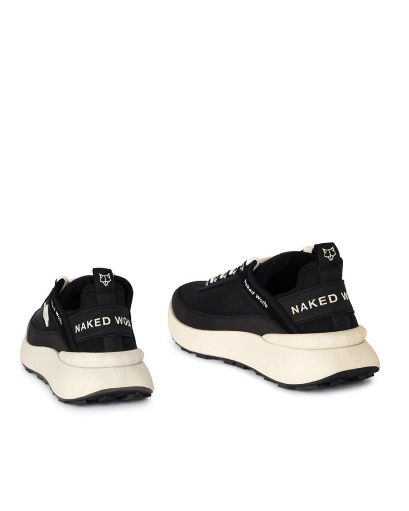 Black Naked Wolfe Drip Nylon Men's Sneakers | DUBLIN 0387146ZT