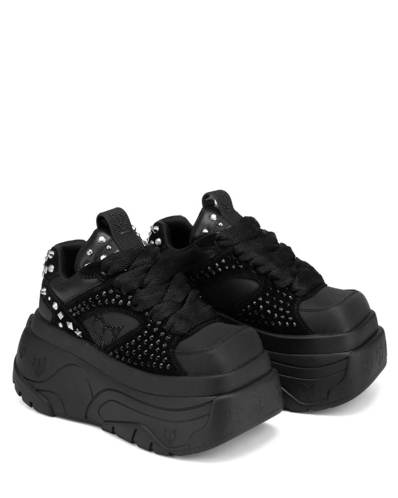 Black Naked Wolfe Fantasy Diamonds Women's Sneakers | IRELAND 8715094OL