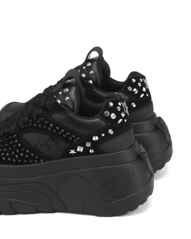 Black Naked Wolfe Fantasy Diamonds Women's Sneakers | IRELAND 8715094OL