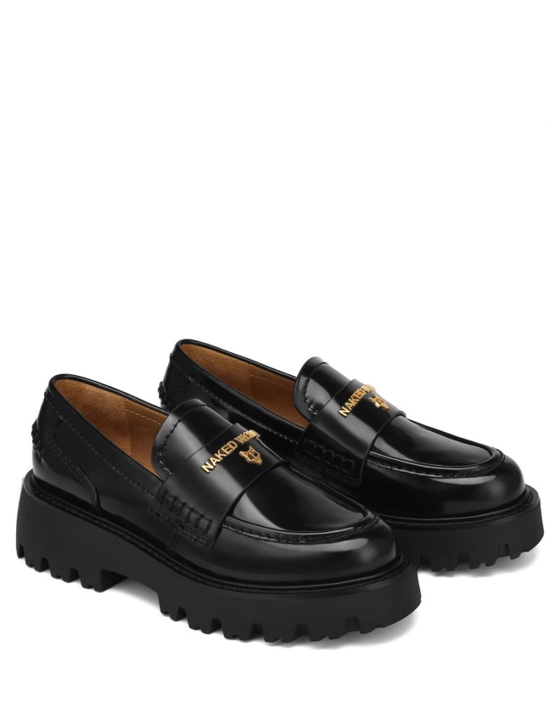 Black Naked Wolfe Flawed Box Women's Loafers | IRELAND 4172369PL