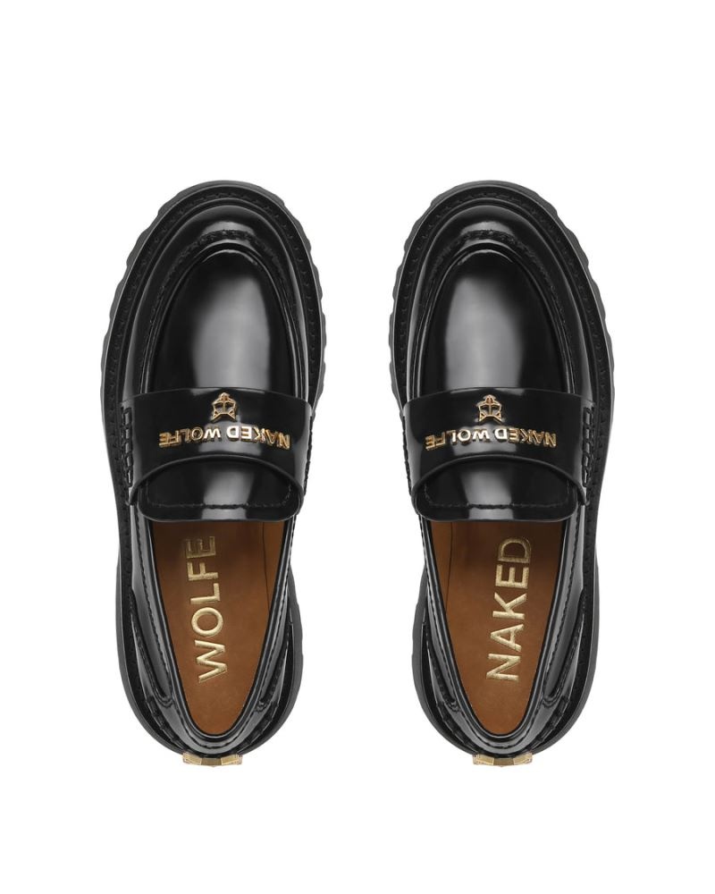 Black Naked Wolfe Flawed Box Women's Loafers | IRELAND 4172369PL