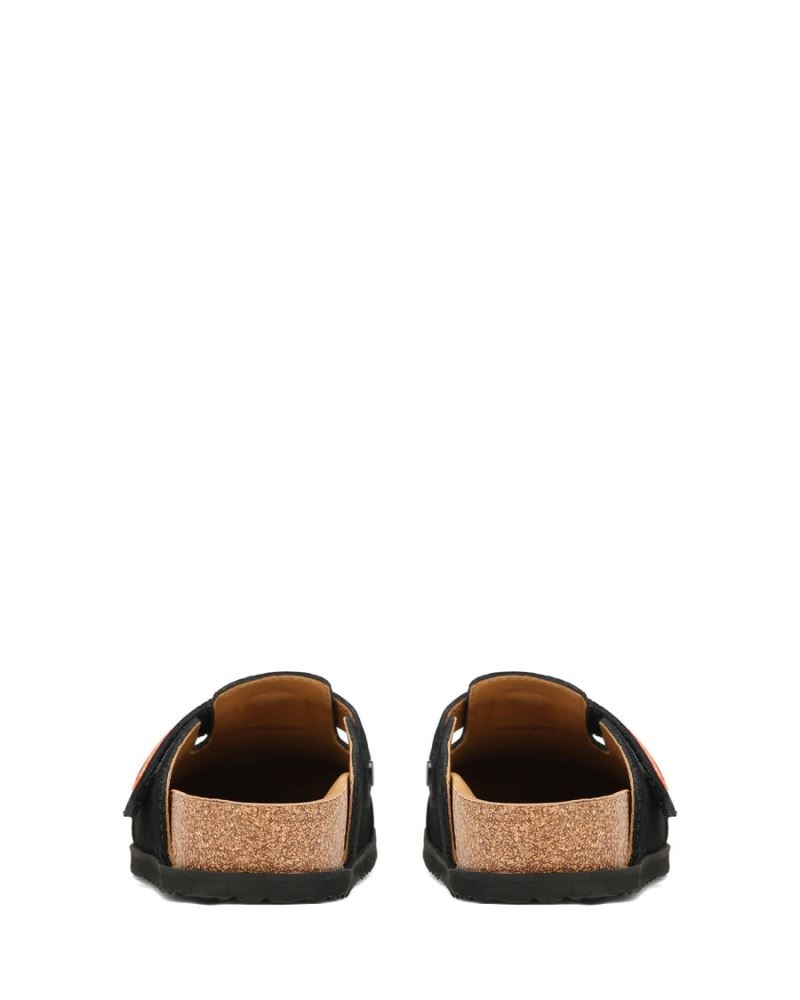 Black Naked Wolfe Melt Suede Men's Slippers | IRELAND 0673945EP