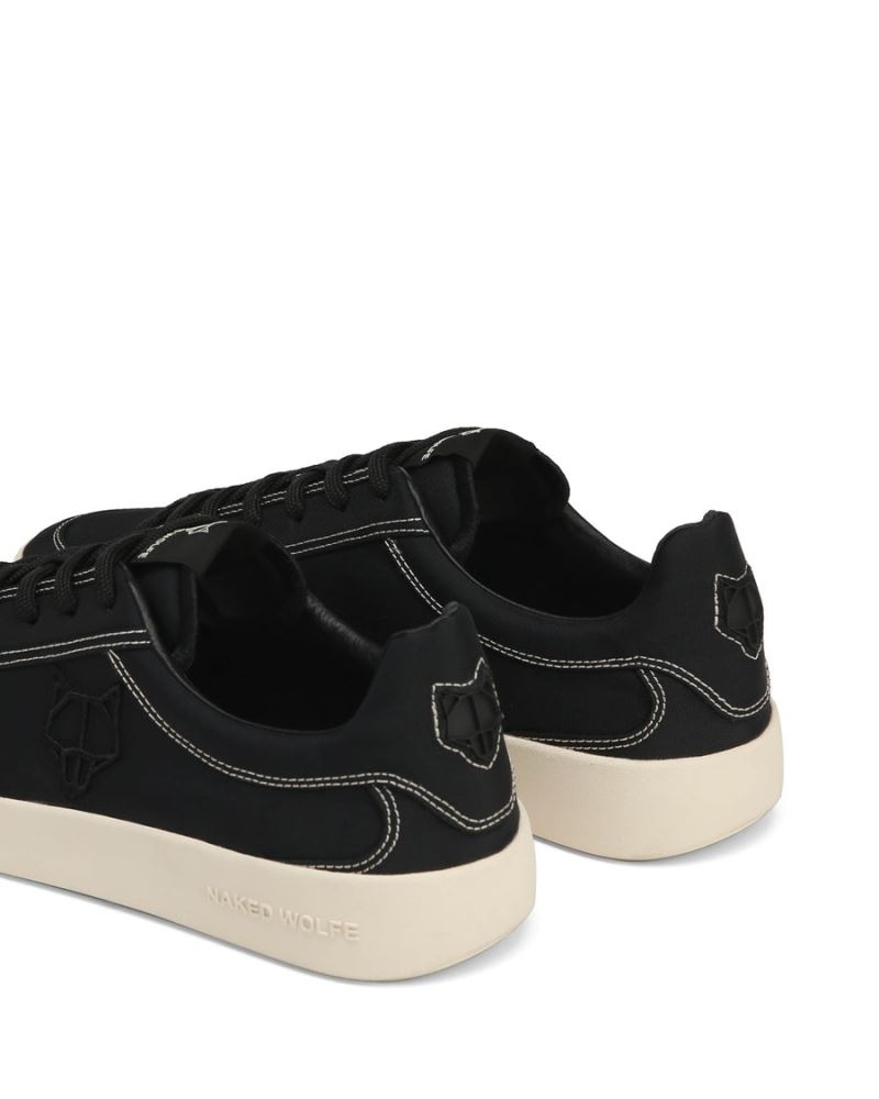 Black Naked Wolfe Portofino Nylon Men's Sneakers | DUBLIN 4359178LH