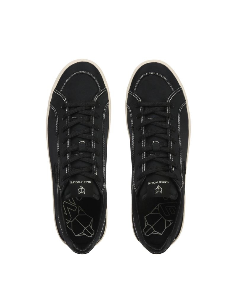 Black Naked Wolfe Portofino Nylon Men's Sneakers | DUBLIN 4359178LH