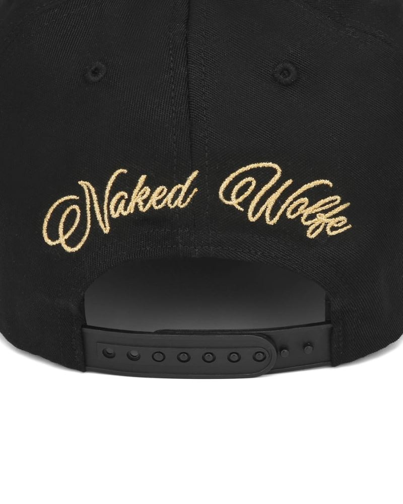 Black Naked Wolfe Signature Unconstructed Men's Caps | IRELAND 7568304ZY