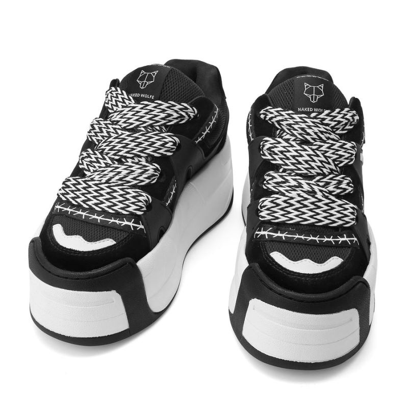 Black Naked Wolfe Slider Women's Sneakers | IRELAND 5982406UO