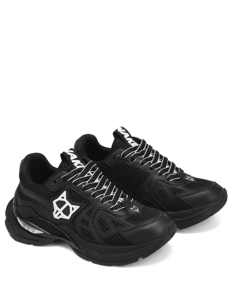 Black Naked Wolfe Smash Double Mesh Women's Sneakers | DUBLIN 9816230MB