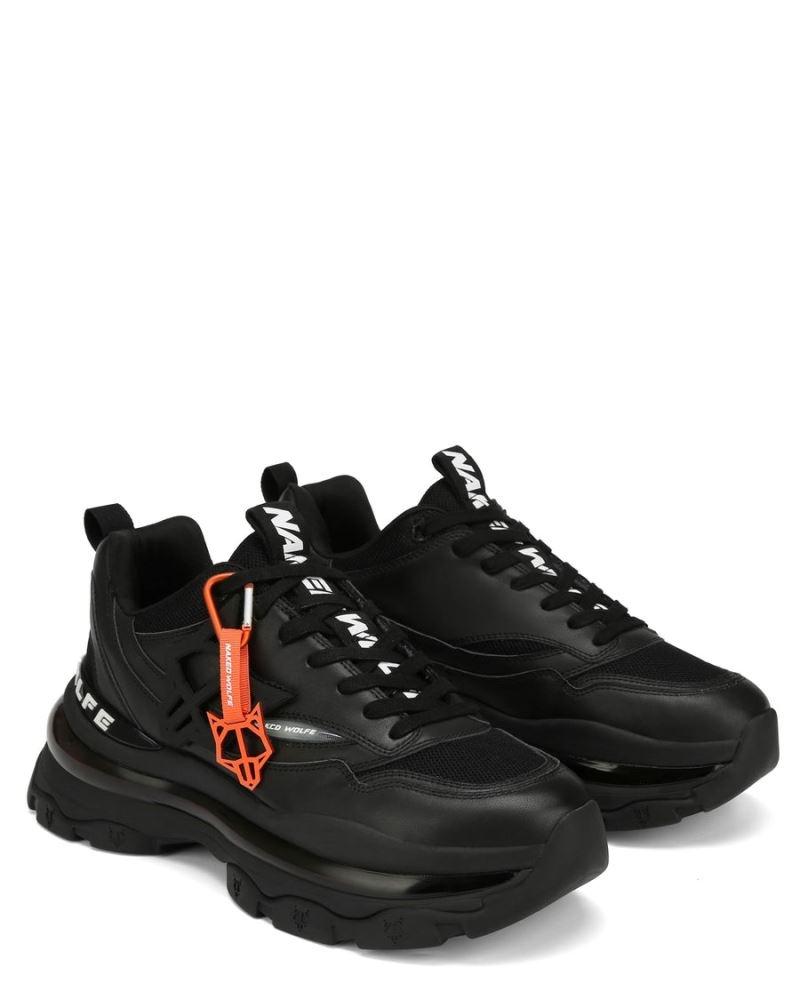 Black Naked Wolfe Spring Men's Sneakers | IRELAND 7124806BR