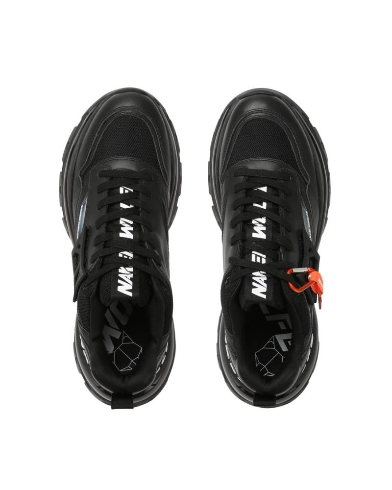 Black Naked Wolfe Spring Men's Sneakers | IRELAND 7124806BR