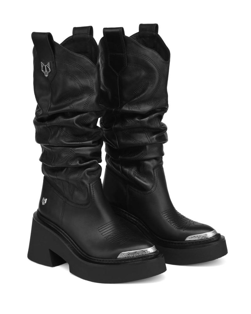 Black Naked Wolfe Stable Women's Platform Boots | DUBLIN 7284630FI