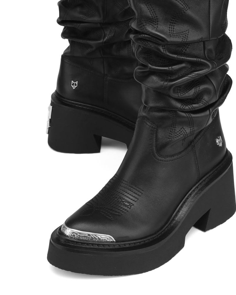 Black Naked Wolfe Stable Women's Platform Boots | DUBLIN 7284630FI