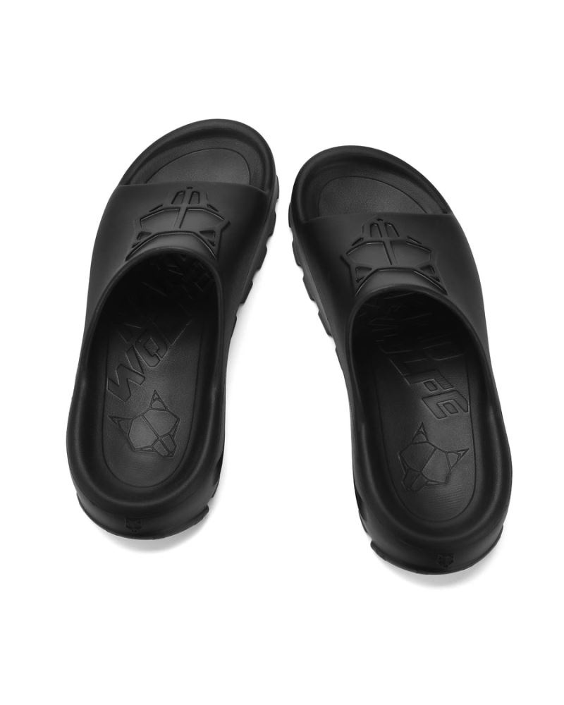 Black Naked Wolfe Tommy Men's Slides | DUBLIN 9673805PD