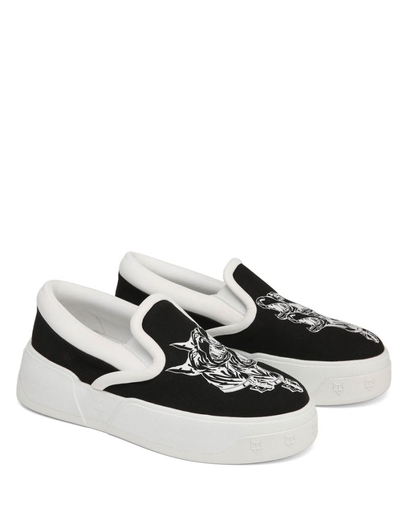 Black / White Naked Wolfe Killer Men's Sneakers | IRELAND 0491538VA