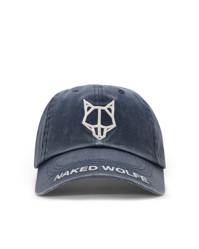 Blue Naked Wolfe Baseball Washed Men\'s Caps | IRELAND 0264538TJ