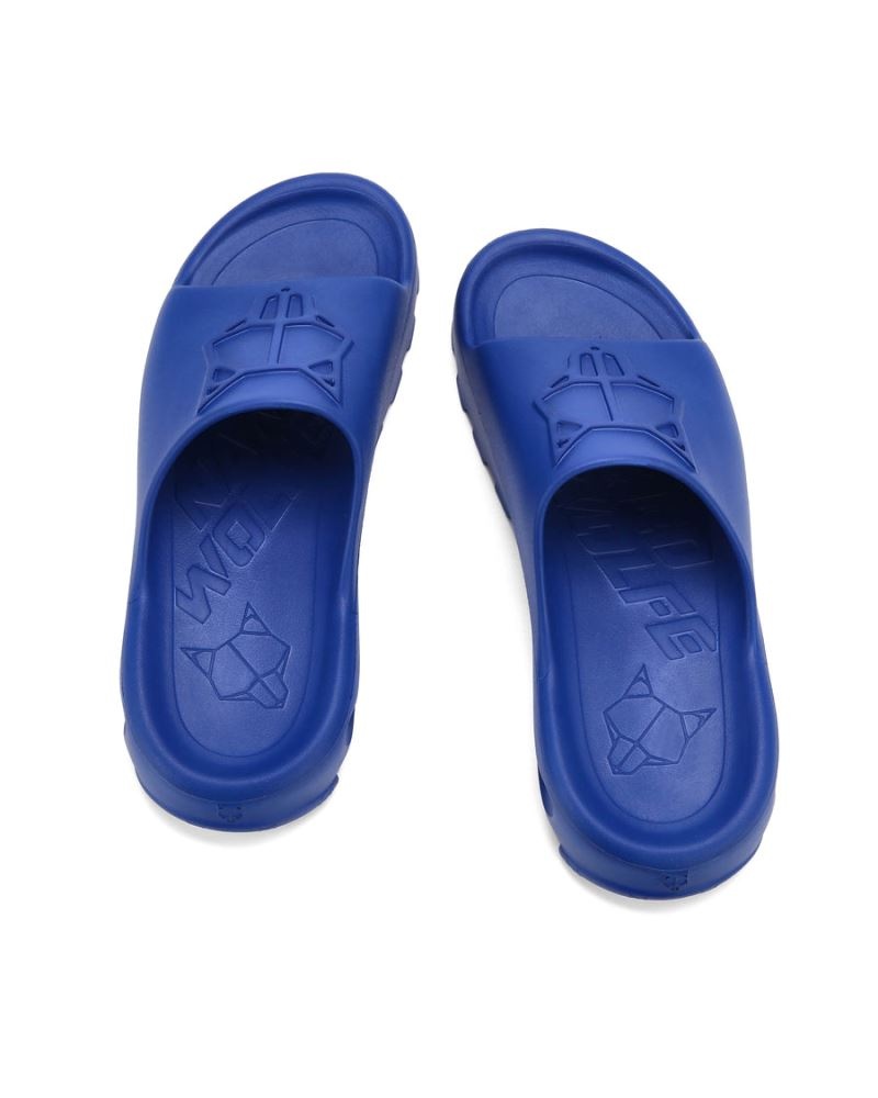 Blue Naked Wolfe Tommy Men's Slides | IRELAND 4762859KP