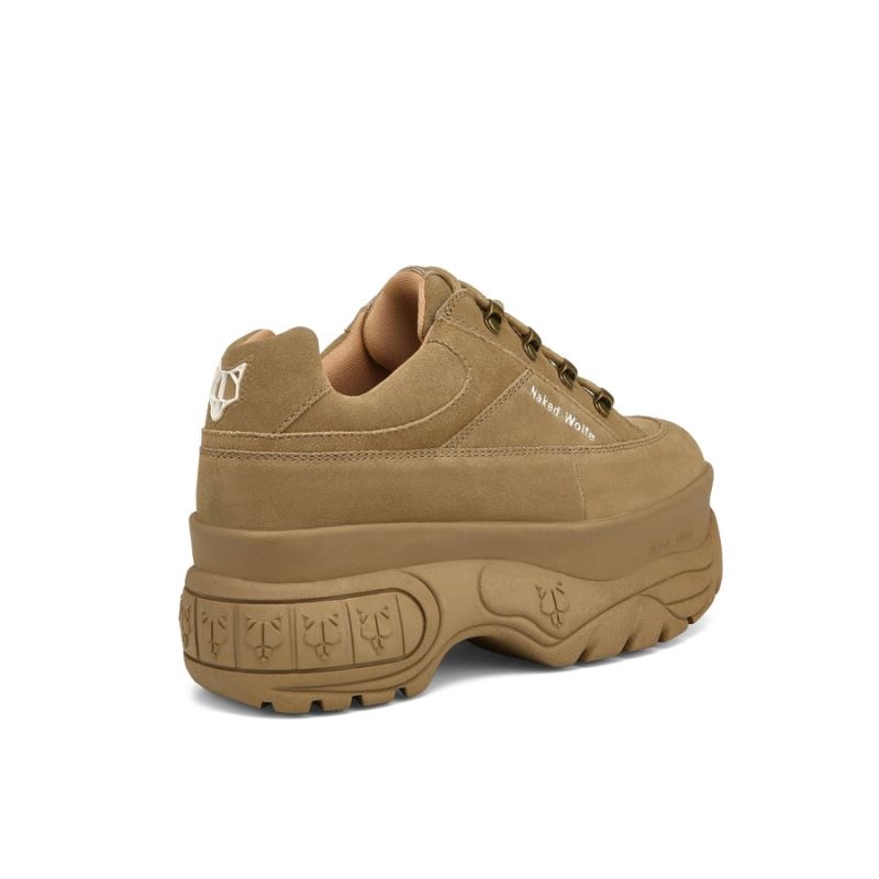 Brown Naked Wolfe Sporty Suede Women's Sneakers | IRELAND 1497860DM