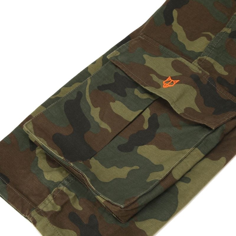 Camo Naked Wolfe Baggy Pocket Cargo Logo Men's Pants | IRELAND 4635217XG