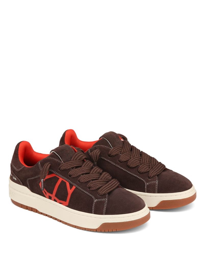 Chocolate Naked Wolfe Chrome Suede Men's Sneakers | IRELAND 2103459KV