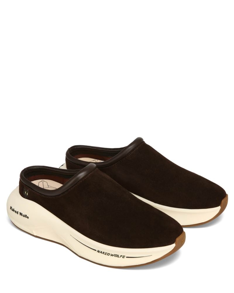 Chocolate Naked Wolfe Dawn Suede Combo Men's Slippers | DUBLIN 7295406DK