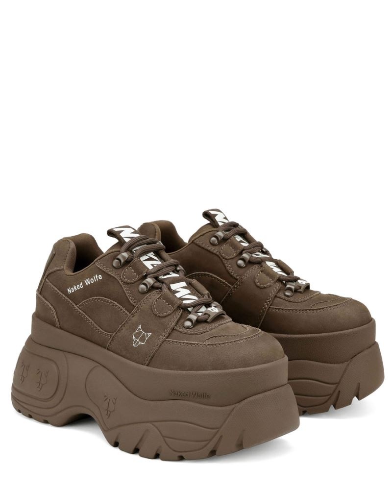 Chocolate Naked Wolfe Sinner Women's Sneakers | IRELAND 0942513NR