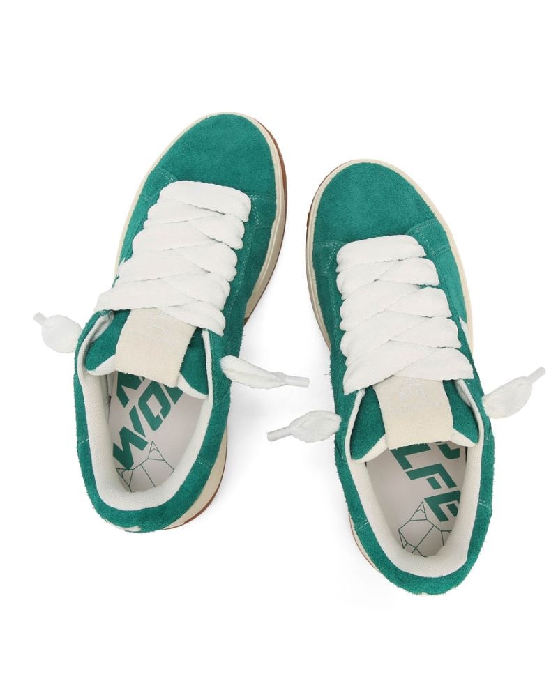 Green Naked Wolfe Kray Hairy Cow Suede Forrest Men's Sneakers | DUBLIN 6042813GE