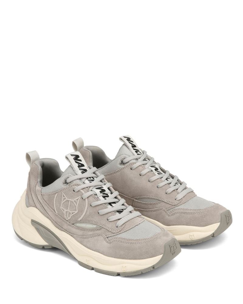 Grey Naked Wolfe Fox Suede Men's Sneakers | DUBLIN 0938265IJ