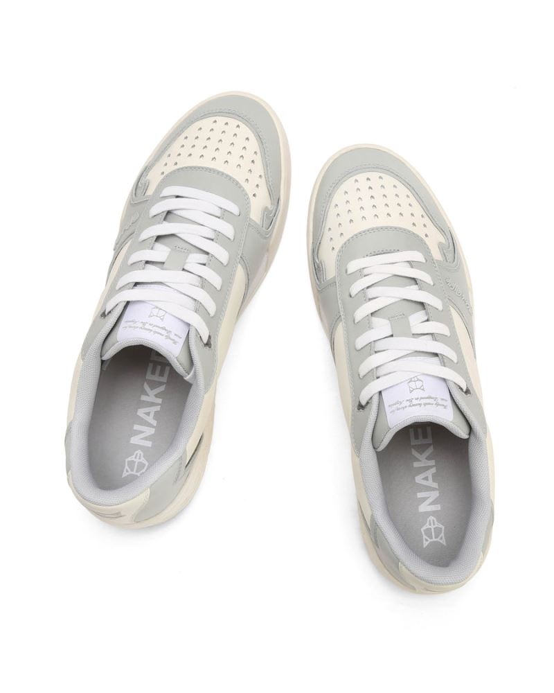 Grey Naked Wolfe Transmission Combo Leather Men's Sneakers | DUBLIN 6902457GY